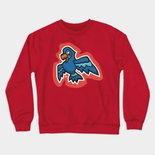 Little Blue Parrot Crewneck Sweatshirt